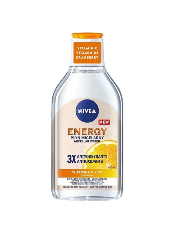 Nivea Energy Micellar Gesichtsfluid mit Vitamin C+B3 400 ml