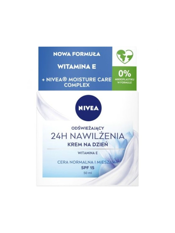 Nivea 24H Hydraterende Daggezichtscrème Normale en gecombineerde huid 50 ml