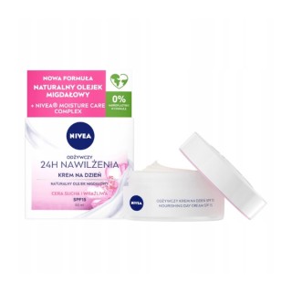 Nivea 24H Moisturizing Day Gesichtscreme für trockene und empfindliche Haut 50 ml