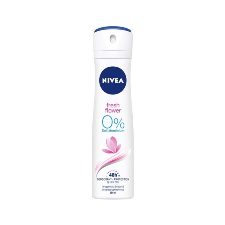 Nivea Fresh Flower Deodorant Spray 0% Aluminium 150 ml