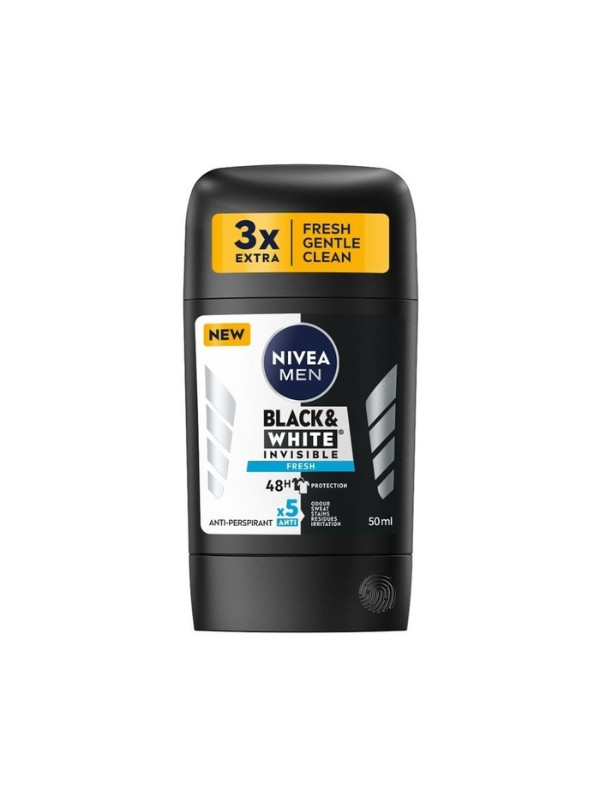 Nivea Men Black & White Invisible Fresh Anti-transpirant Stick 50 ml