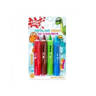 Chlapu Chlap bathing Dino drawing crayons, 4 pieces