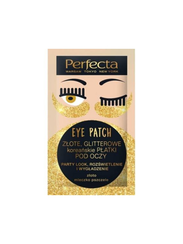 Dax Perfecta Eye Patch glitter Ooglapjes Goud 2 stuks