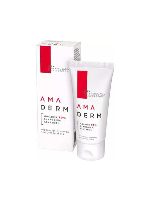 Amaderm intensief exfoliërende crème voor de huidverzorging van voeten, ellebogen en knieën 50 ml