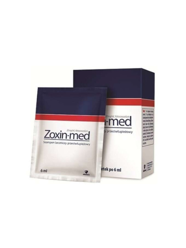 Zoxin-med anti-dandruff hair shampoo 6 sachets x 6 ml