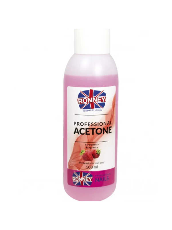 Ronney Professional Nail Aceton Strawberry 500 ml