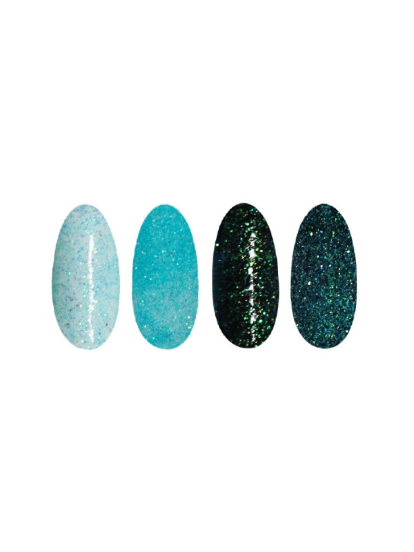 Ronney Glitter nagelpoeder /36/ Blauw