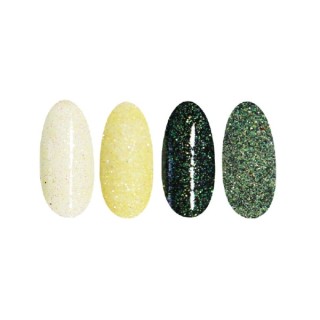 Ronney Glitter nagelpoeder /39/ Geelgroen