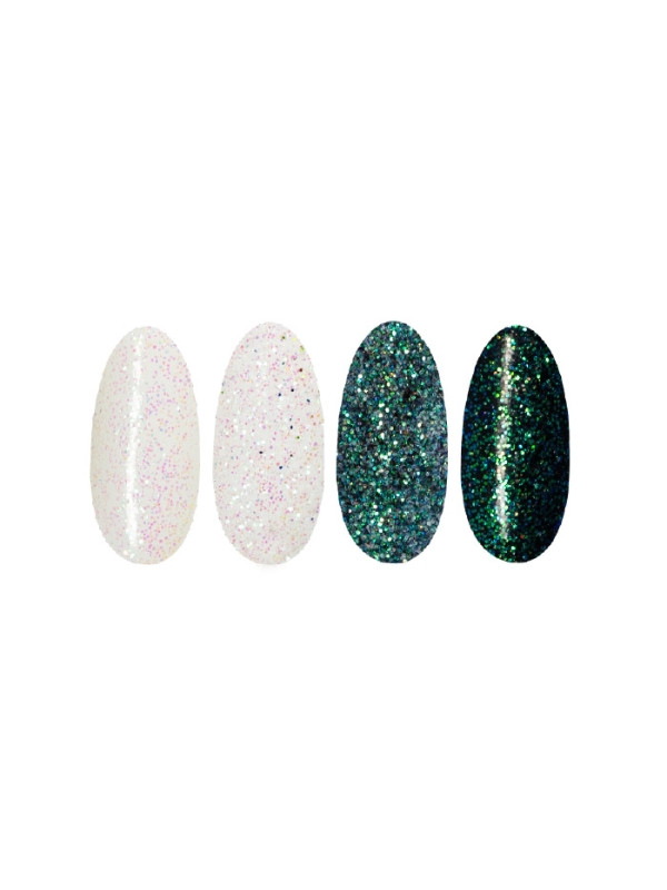 Ronney Glitter nagelpoeder /41/ Wit