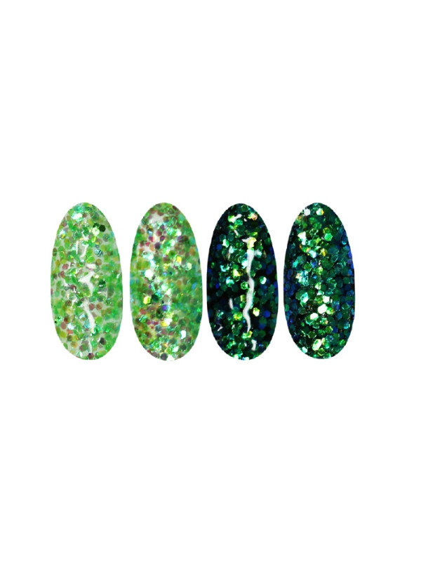 Ronney Glitter Nagelpulver /47/ Grüne Folie