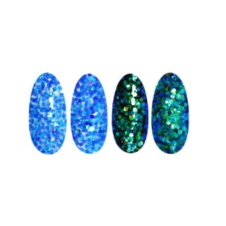 Ronney Glitter Nagelpulver /49/ Blaue Folie