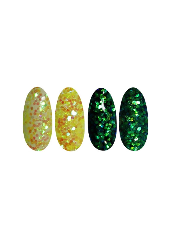 Ronney Glitter Nagelpulver /51/ Gelbe Folie