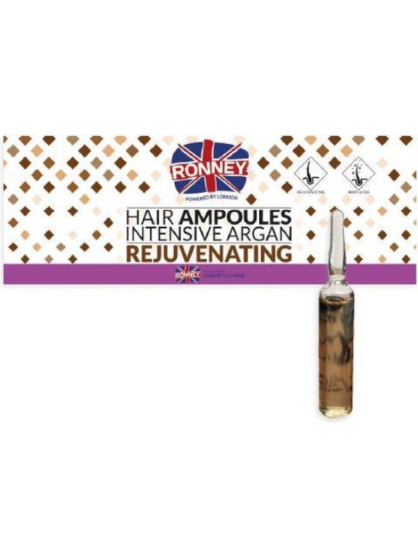 Ronney Intensive Argan Rejuvenating hair ampoules 12x10 ml