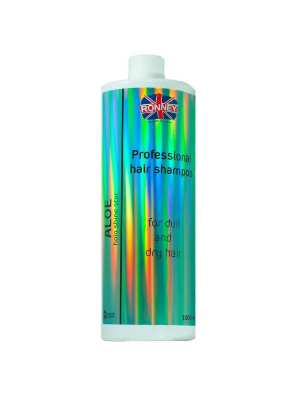 Ronney Professional Holo Shine Star feuchtigkeitsspendendes Aloe Shampoo für trockenes und stumpfes Haar 1000 ml