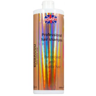 Ronney Professional Holo Shine Star Energizing Shampoo voor gekleurd en mat haar Babassu Oil 1000 ml