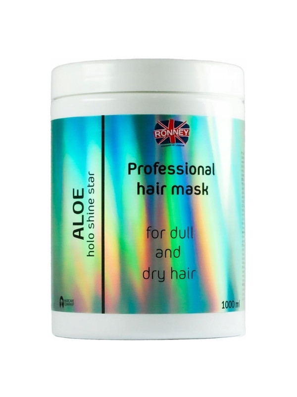 Ronney Professional Holo Shine Star hydraterend Aloe masker voor droog en dof haar 1000 ml