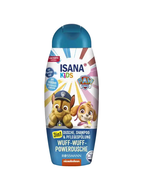 Isana Kids 3in1 Gel, Haarshampoo für Kinder Paw Patrol 300 ml