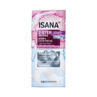 Isana 2-staps peeling gezichtsmasker 2x8 ml