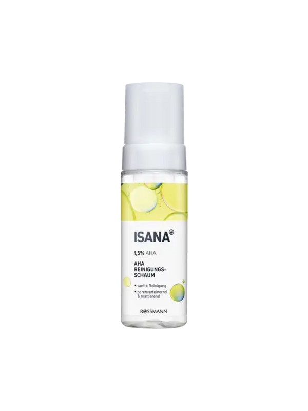 Isana reinigende gezichtsschuim met AHA -zuren 150 ml