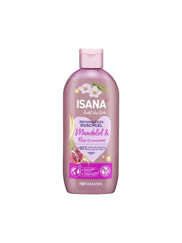 Isana Mandel Öl & Bio -Granatapfel douchegel 250 ml