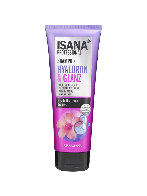 Isana Professional Hyaluron&Glanz zacht reinigende haarshampoo 250 ml