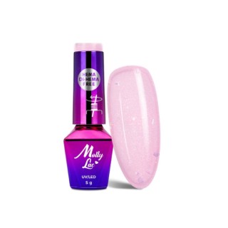 MollyLac /704/ Sparkling French Romantic Hybrid-Nagellack 5 g