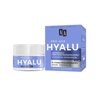 AA Hyalu Pro-Age anti-wrinkle firming night face cream 50 ml