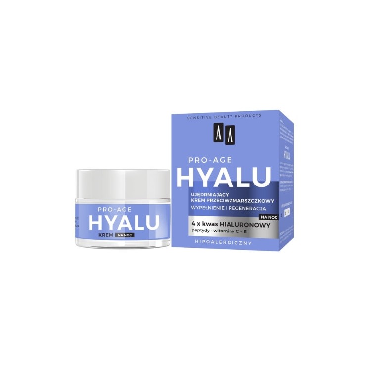 AA Hyalu Pro-Age anti-rimpel verstevigende nachtgezichtscrème 50 ml