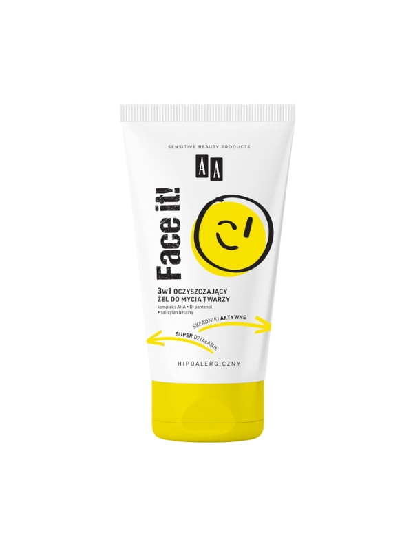 AA Face It 3in1 cleansing face wash gel 150 ml