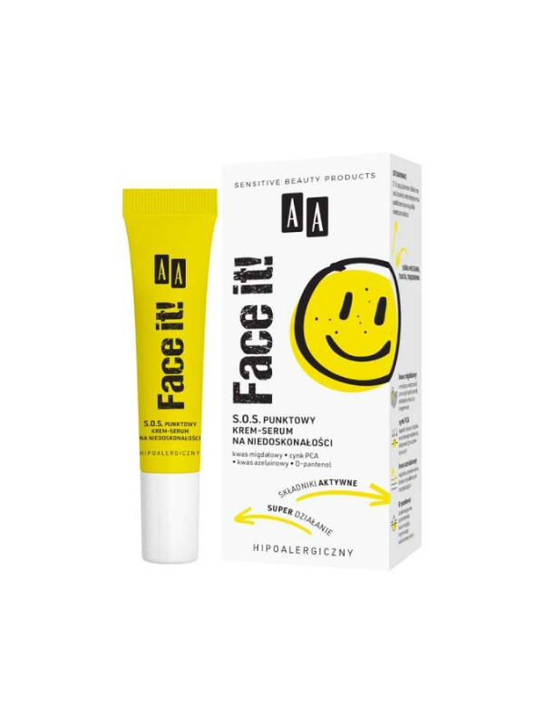 AA Face It SOS spot Cream- serum voor gezicht tegen oneffenheden 15 ml