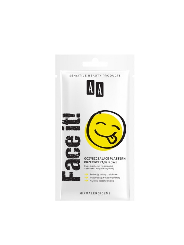 AA Face It reinigende anti-acne gezichtspleisters 24 stuks