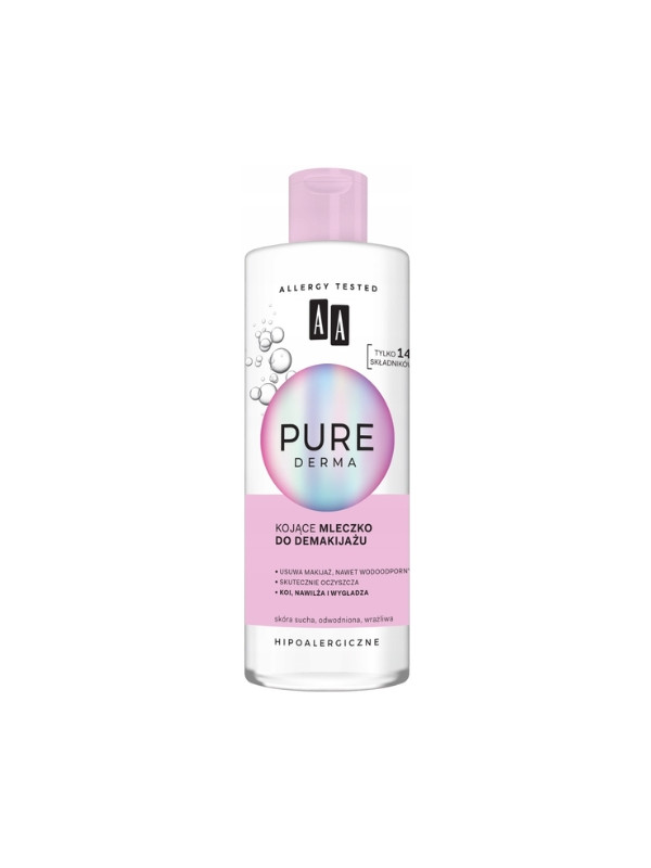 AA Pure Derma verzachtende Make-up verwijderingsmelk 200 ml