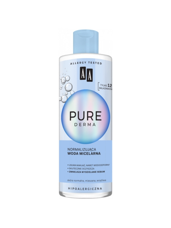 AA Pure Derma Normalizing Micellar Water for the Face 400 ml