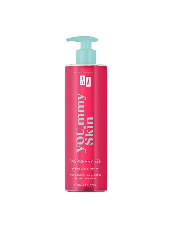 AA Yoummy Skin Raspberry Zen multi-hydraterende olie-douchegel 400 ml