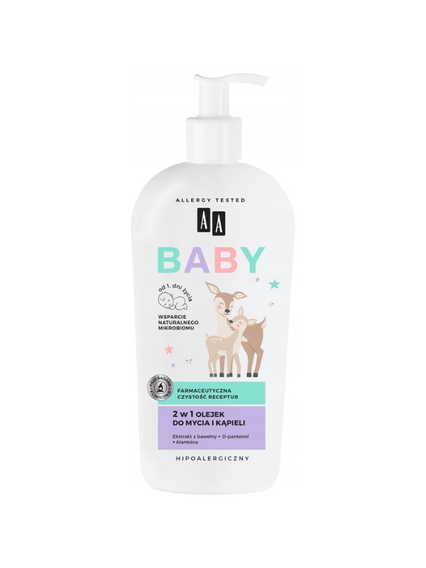 AA Baby 2in1 Wasch- und Badeöl 400 ml