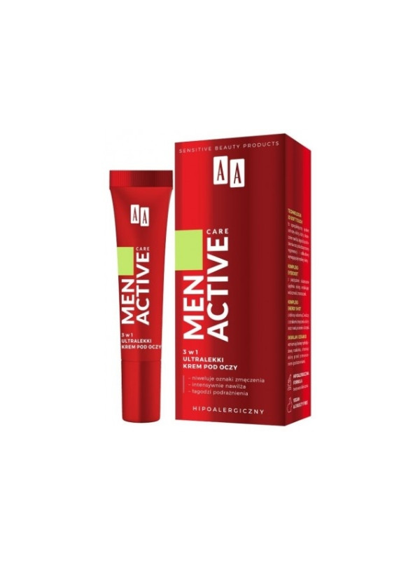 AA Men Active Care 3in1 ultraleichte Augencreme 15 ml