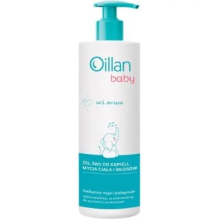 Oillan Baby 3in1 Lichaams- en haarwasgel vanaf de eerste levensdag 750 ml