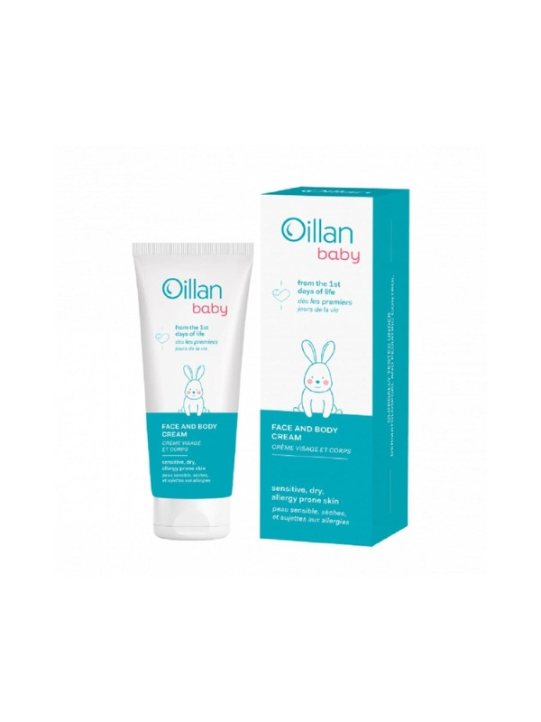 Oillan Babycrème voor gezicht en lichaam vanaf de 1e levensdag 75 ml