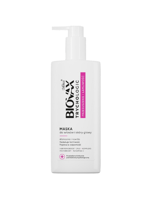 BIOVAX Trychologic Masker voor haar en hoofdhuid Droogheid en broosheid 200 ml