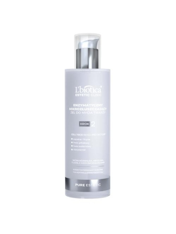 L'biotica Pure Estetic enzymatisches Mikro-Peeling-Gesichtsreinigungsgel 200 ml