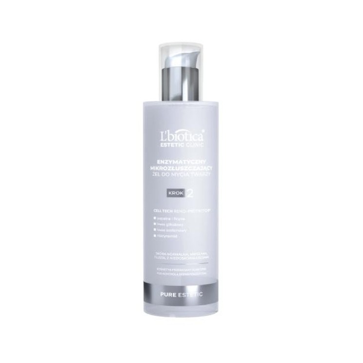 L'biotica Pure Estetic enzymatic micro-exfoliating facial cleansing gel 200 ml