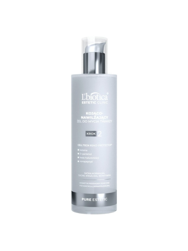 L'biotica Pure Estetic beruhigendes und feuchtigkeitsspendendes Gesichtswaschgel 200 ml