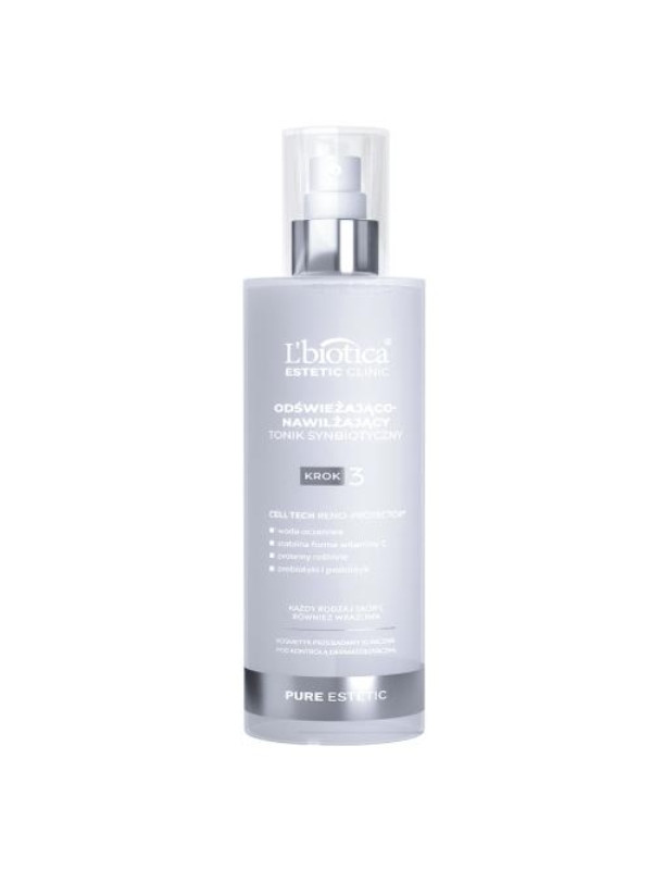 L'biotica Pure Estetic erfrischendes und feuchtigkeitsspendendes synbiotisches Gesichtswasser 200 ml