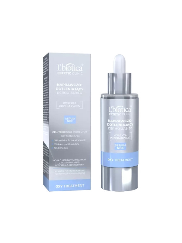 L'biotica Oxy Treatment Dermo - behandeling Voedend en zuurstofrijk Serum voor de nacht 30 ml