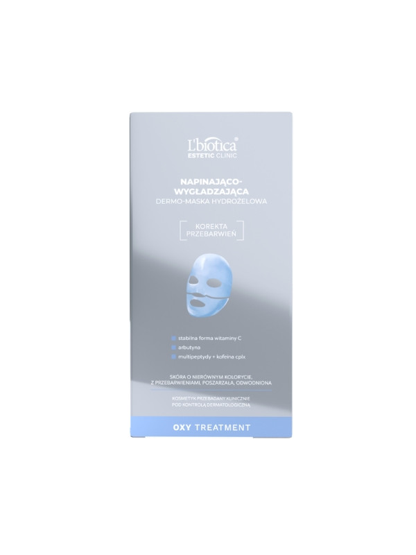 L'biotica Oxy Treatment hydro Gel Dermo - straffende und glättende Gesichtsmaske 1 Stück