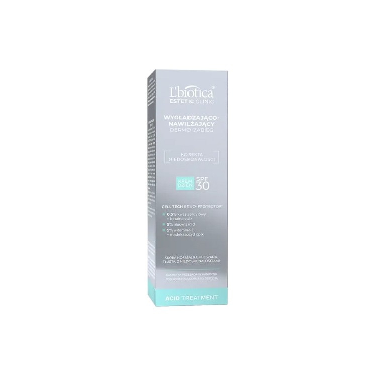 L'biotica Acid Treatment Dermo - treatment SPF30 smoothing and moisturizing face cream 35 ml