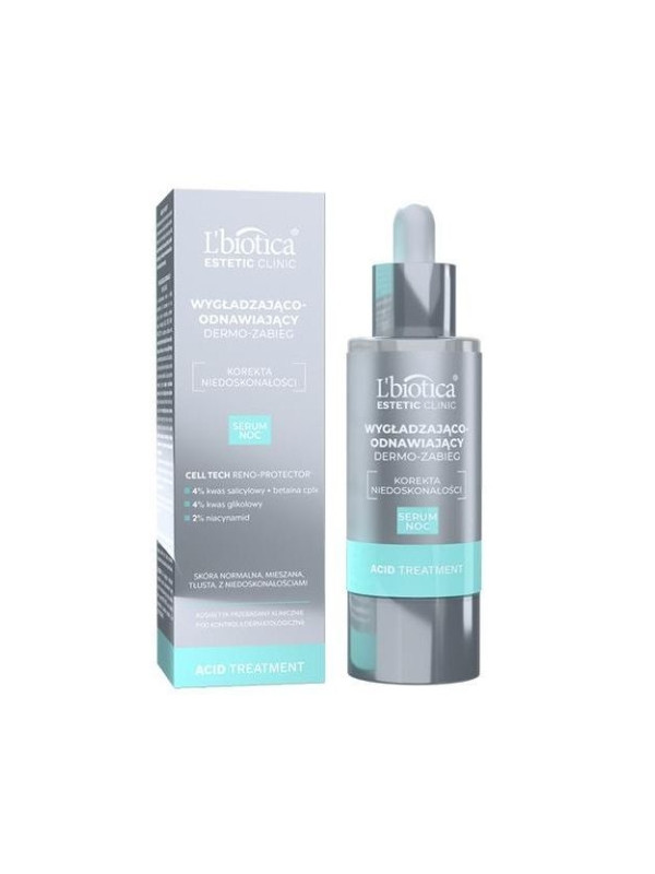 L'biotica Acid Treatment Dermo – glättendes und erneuerndes Serum für die Nacht 30 ml