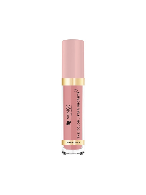 AA Wings of Color Star Secret de kleurbedekkende lipgloss /01/ Light Nude 6 ml