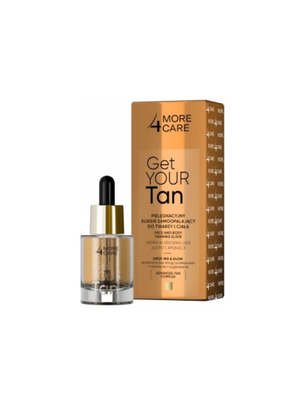 More 4 Care Get Your Tan Selbstbräunungselixier für Gesicht und Körper 15 ml