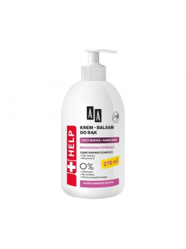 AA Help Biocompatibele Formule Handcrème-balsem Voedend en hydraterend 275 ml